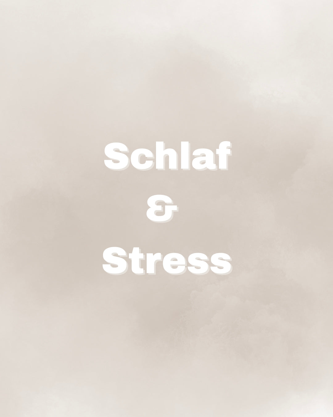 Schlaf & Stress