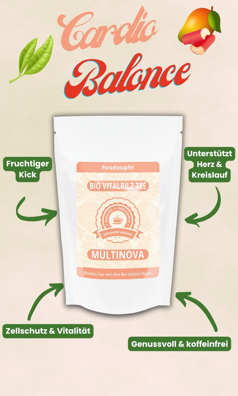 Té Rooibos Reishi Orgánico Manzana Paraíso – Tu momento chispeante de disfrute lleno de energía