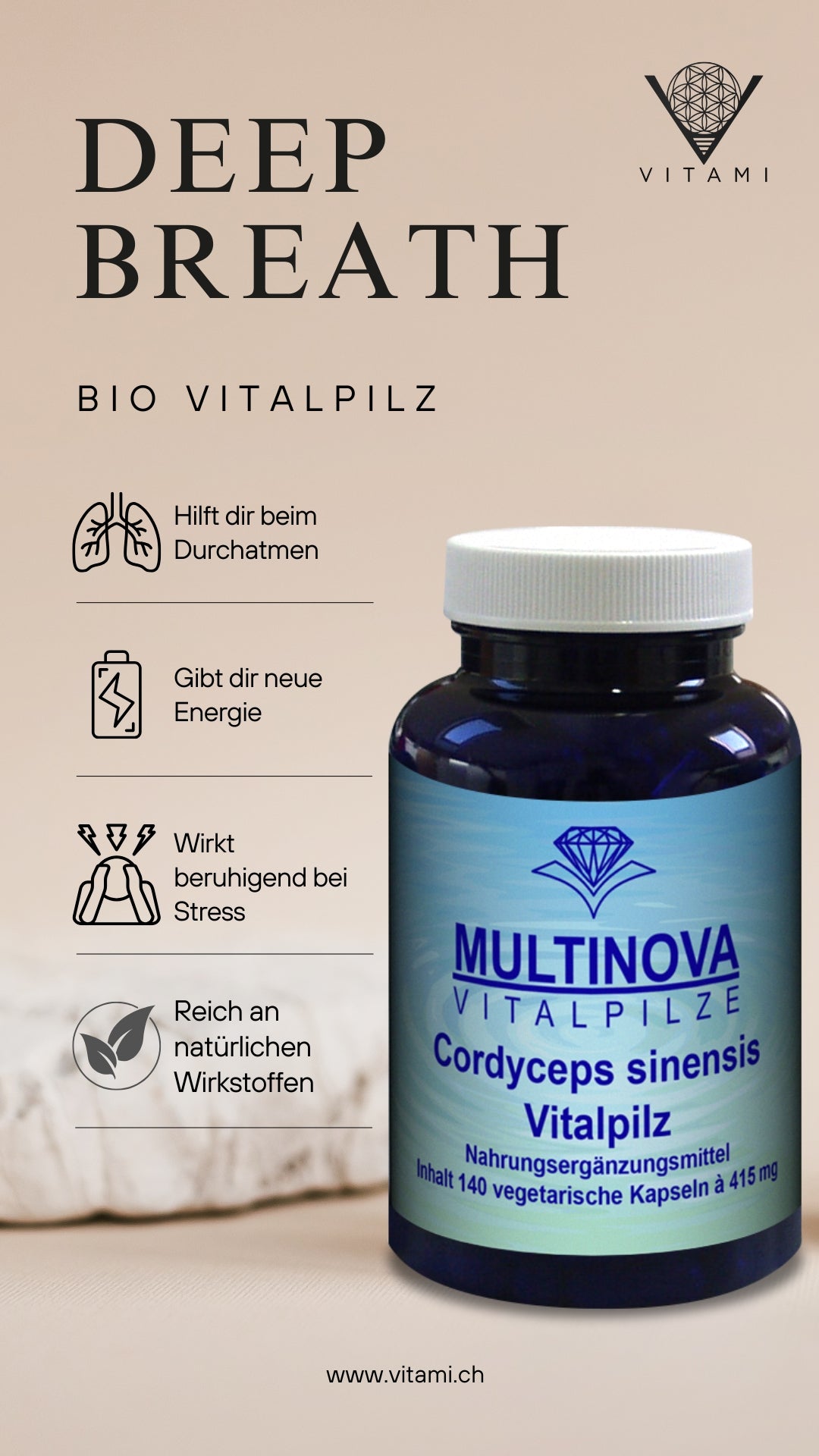 Cordyceps sinensis orgánico: tónico natural para la vitalidad y el antienvejecimiento