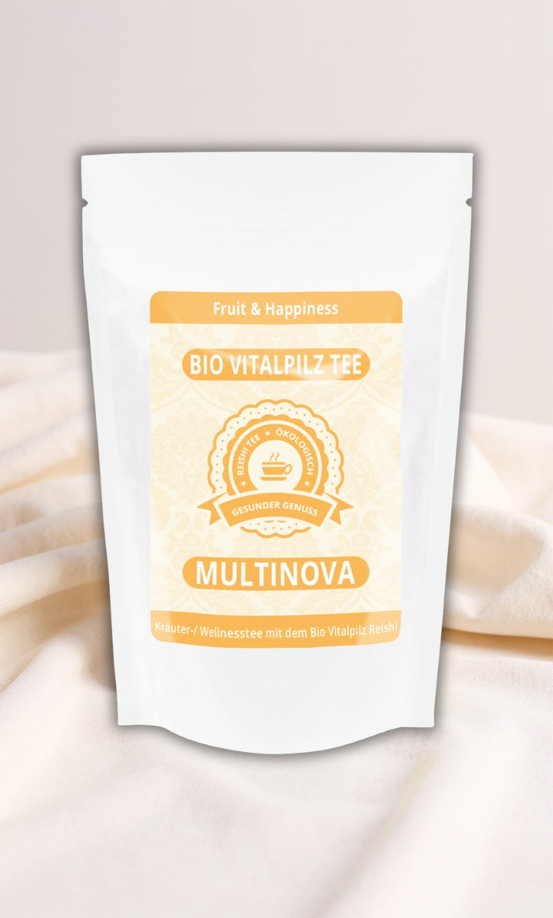 Reishi orgánico y felicidad: tu momento afrutado de bienestar para cuerpo y mente.